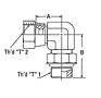 2214 SAE O-Ring to 37º Flare Swivel